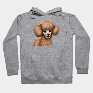 Cute Poodle Drawing Hoodie